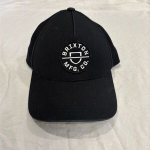 Brixton Black Snapback Hat | Logo Patch | One Size